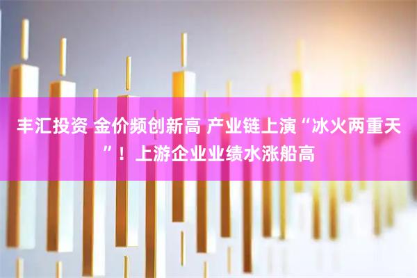 丰汇投资 金价频创新高 产业链上演“冰火两重天”！上游企业业绩水涨船高