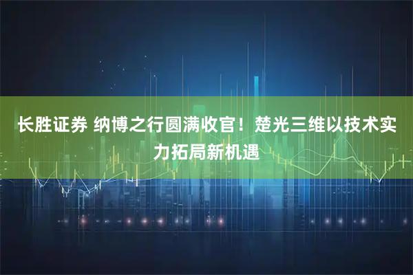 长胜证券 纳博之行圆满收官！楚光三维以技术实力拓局新机遇