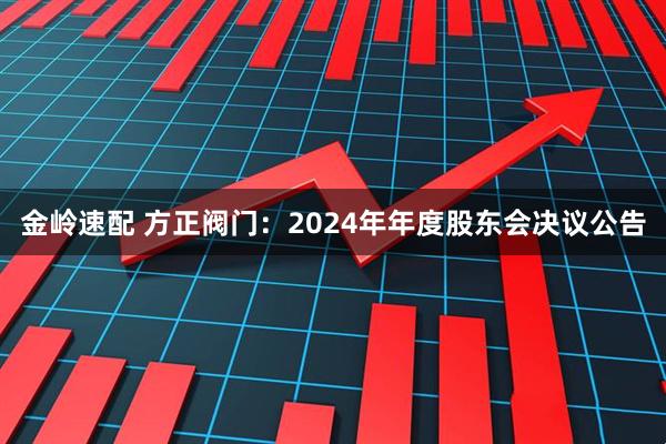 金岭速配 方正阀门：2024年年度股东会决议公告