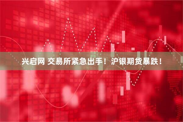 兴启网 交易所紧急出手！沪银期货暴跌！